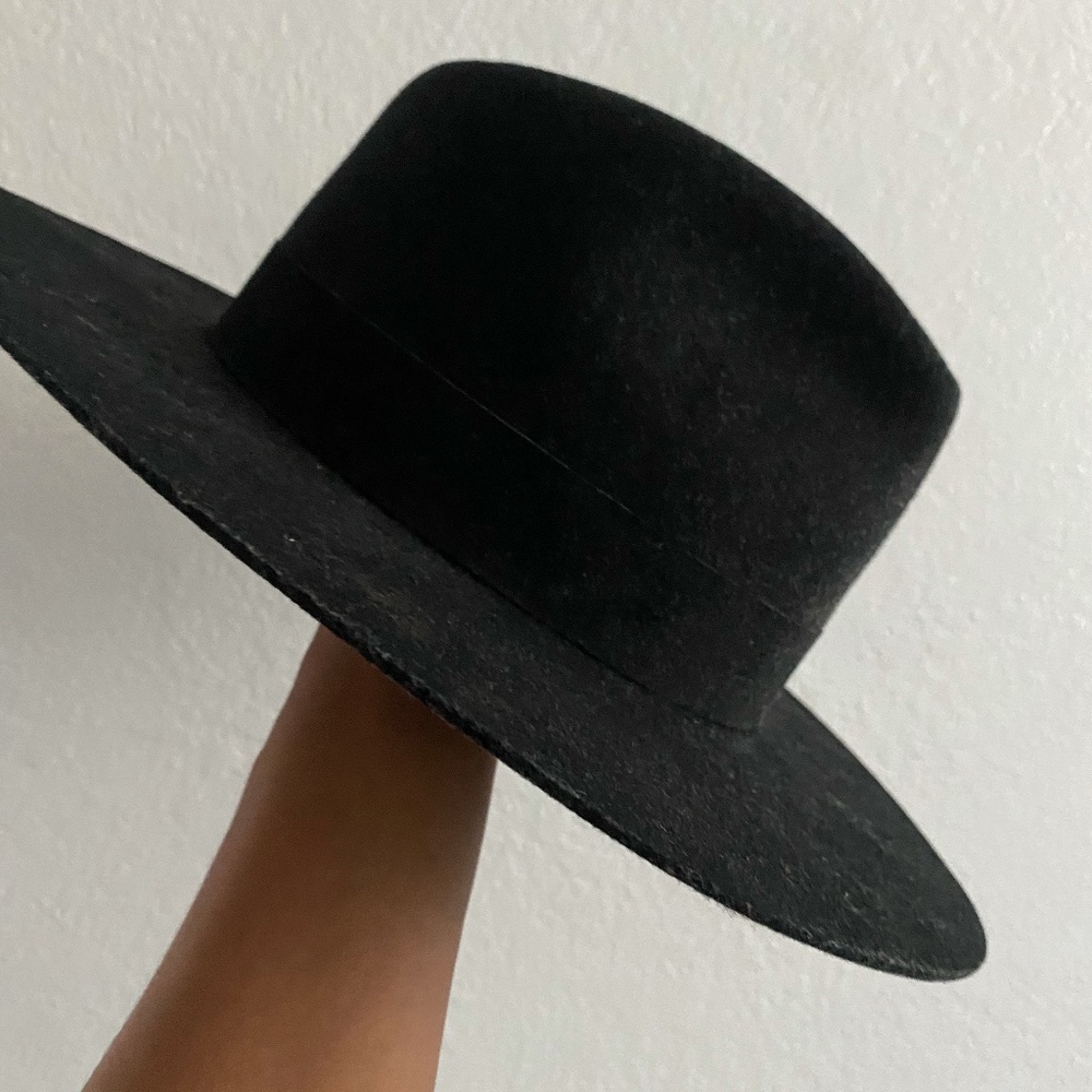 Gigi Pip MILLER FEDORA - BLACK WITH BLACK BAND